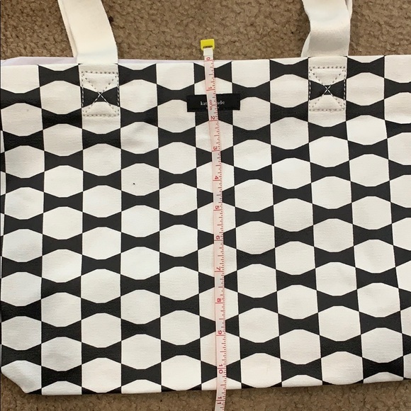 Kate Spade Tote Bag Black/White New - Picture 6 of 8